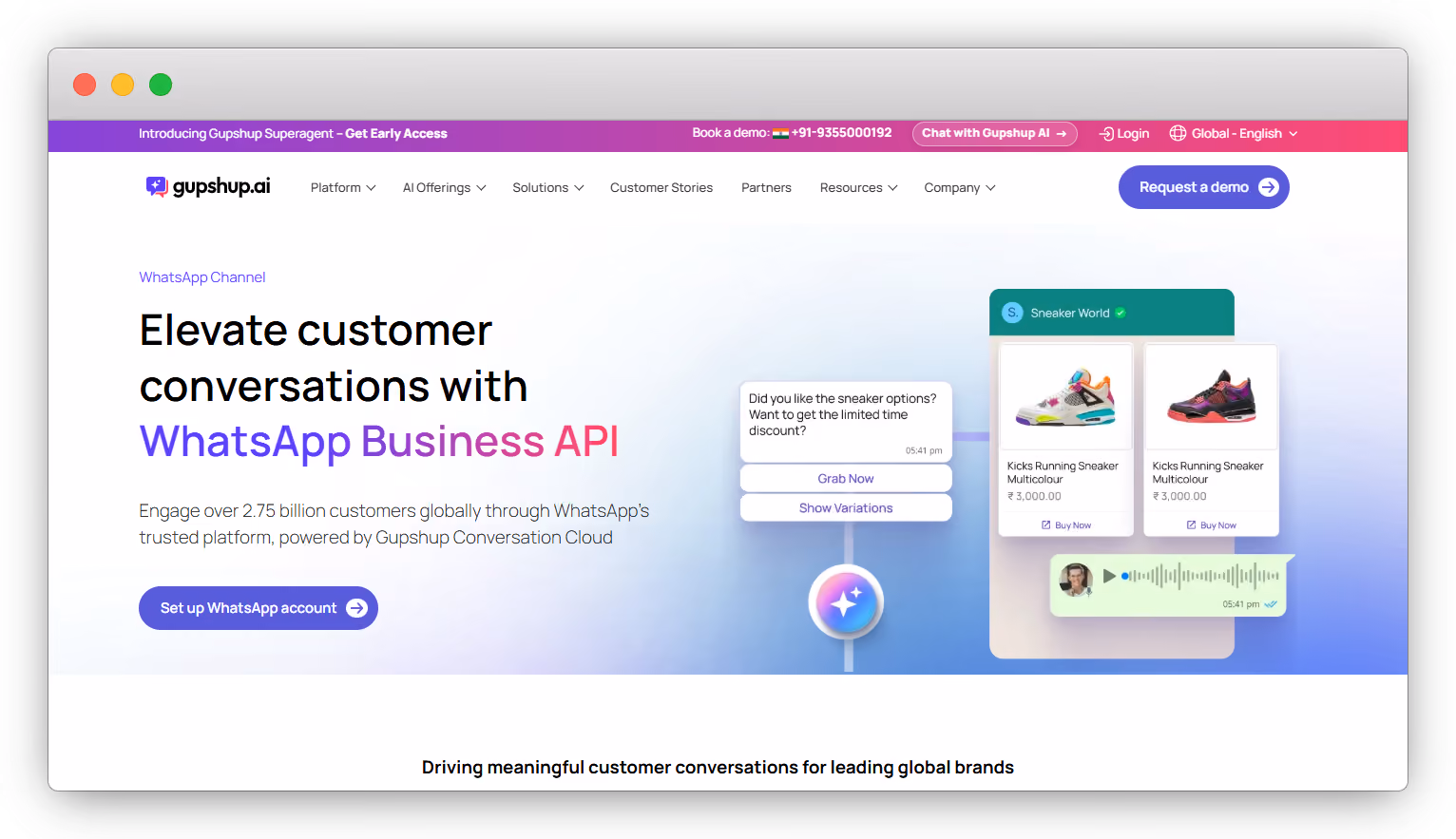 WhatsApp API Provider: Gupshup