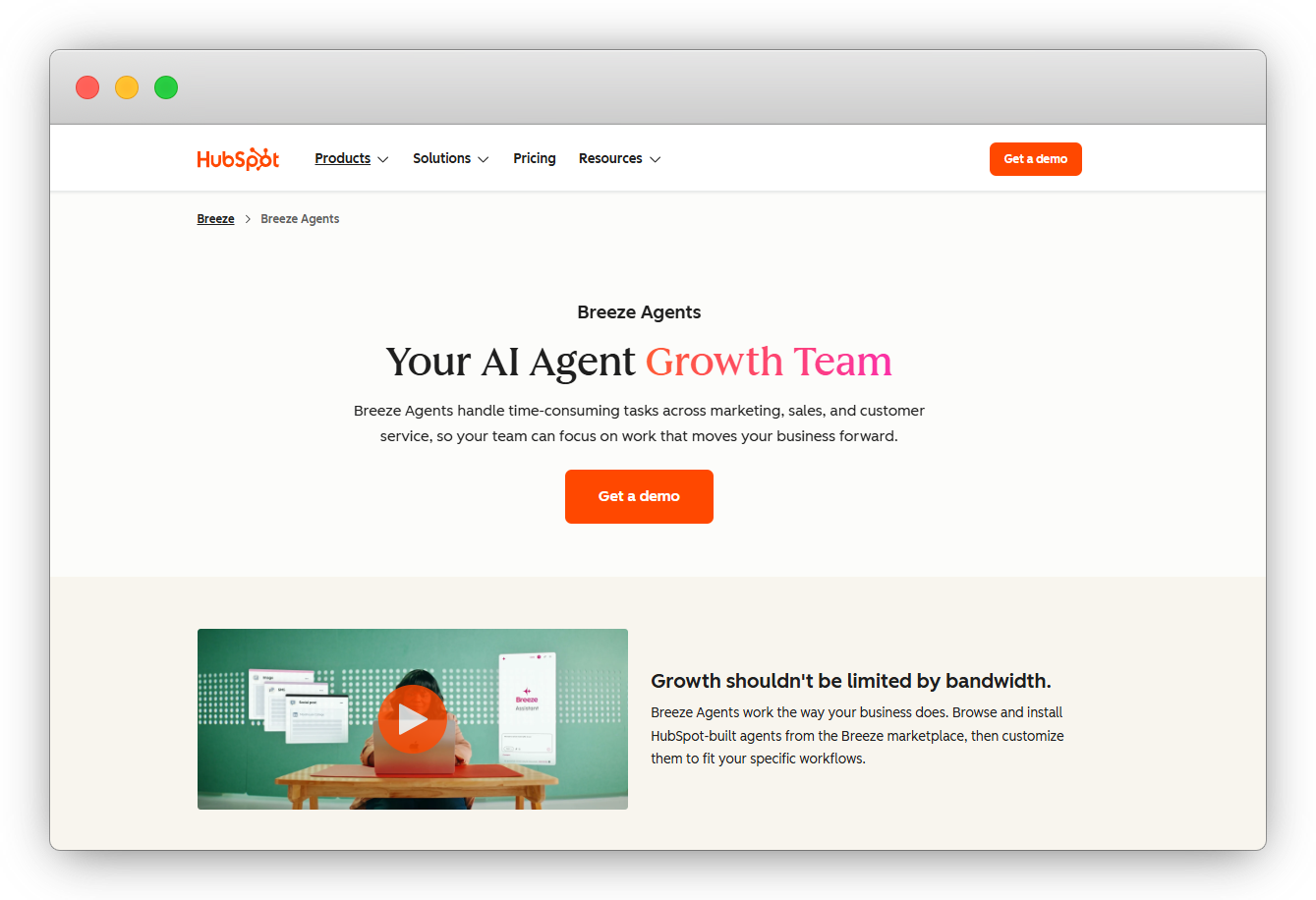 HubSpot Breeze Customer Agent