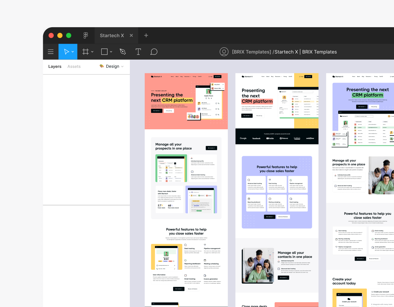 Startech X - Figma Files What Is Included - Home Page - Tech Startup Webflow Template