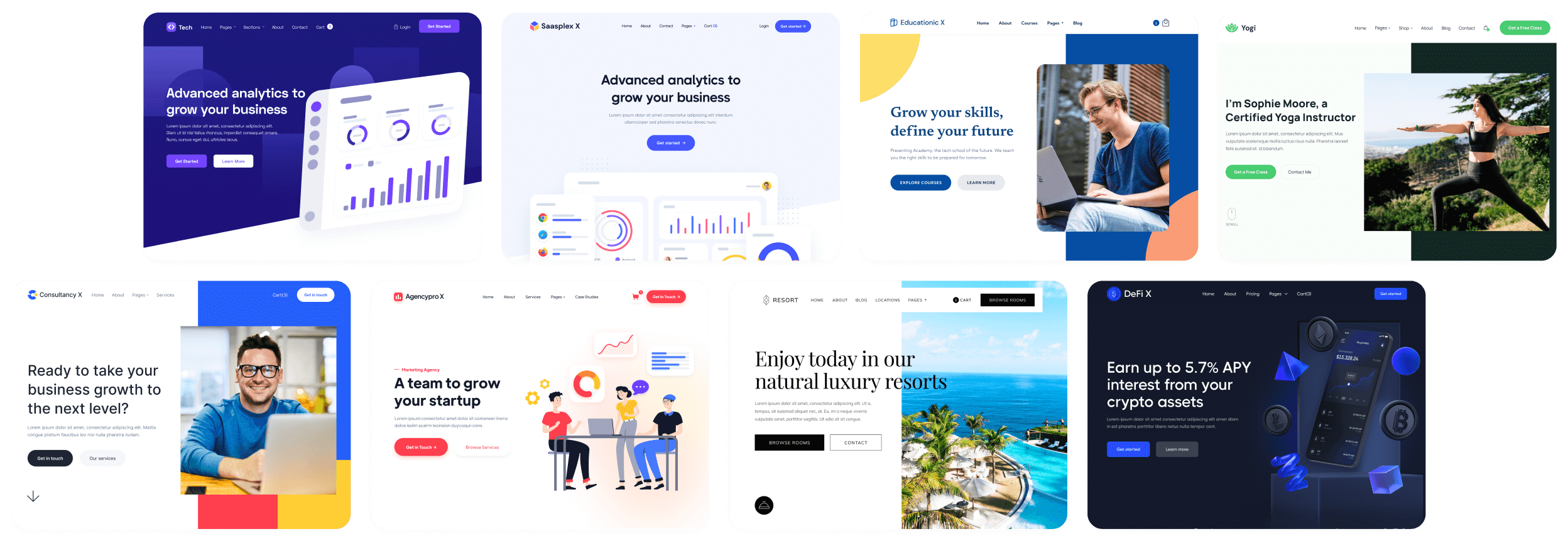 Startech X - Browse All Templates - Home Page - Tech Startup Webflow Template