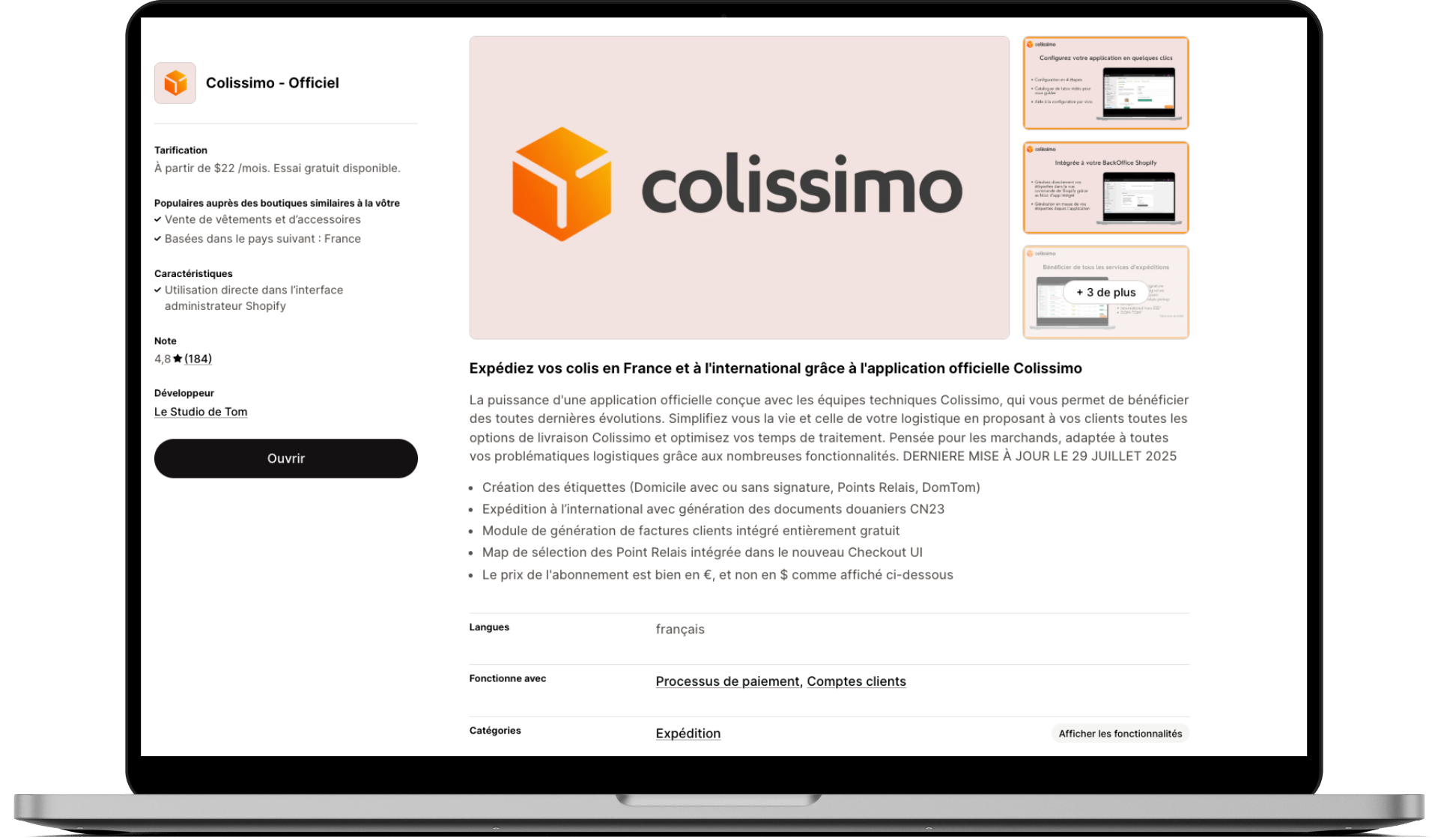 Dashboard mockup