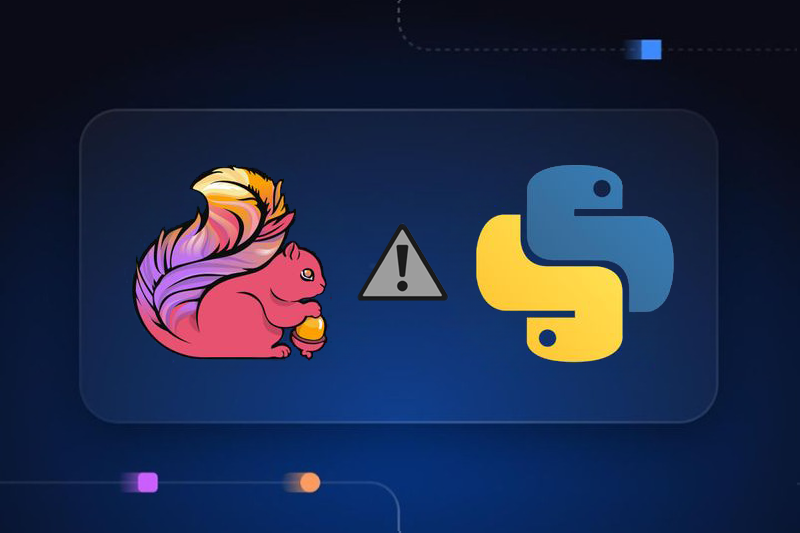 The logos of Flink and Python