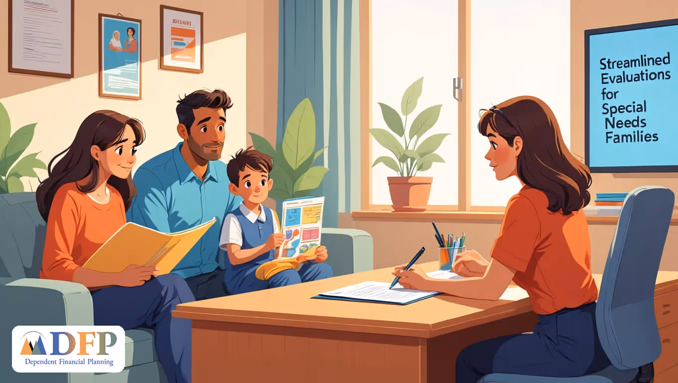 illustration that conveys the concept of Social Security Simplifies Disability Benefits Evaluations - special needs certified financial planning services