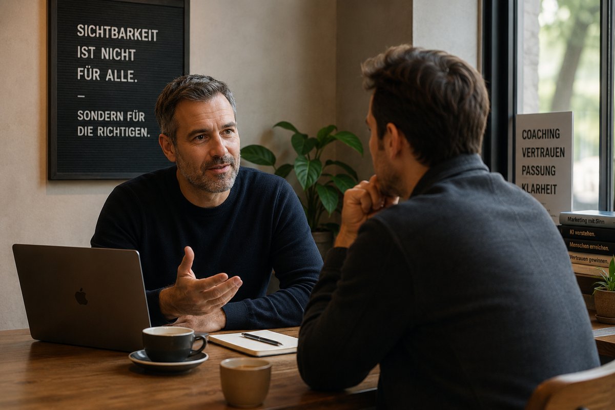 Luis Alvarez im Gespräch mit Coach Anton Schumann über KI, Google Ads, Sichtbarkeit und passende Kunden