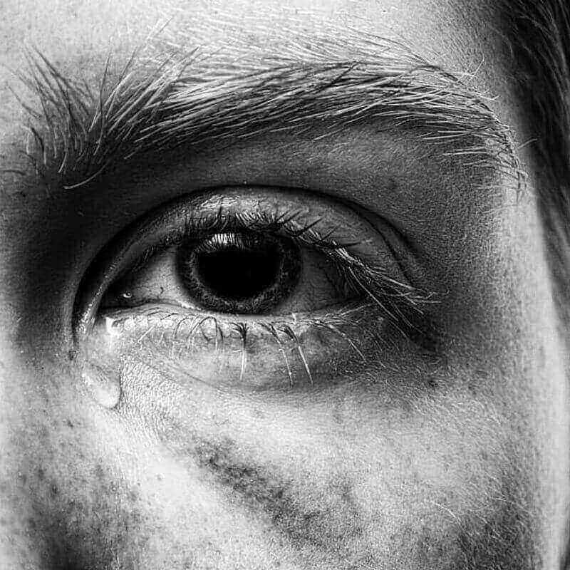 Weinen Tränen Auge Mann 