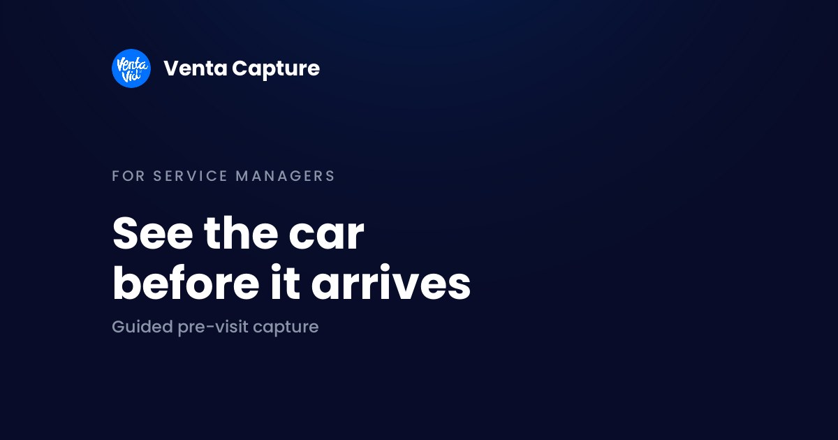 Digital service intake: a customer records a guided video of a car issue on their own phone before the dealership visit
