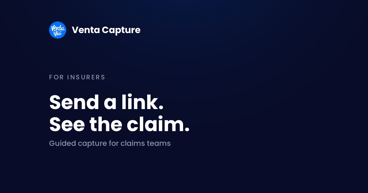 Remote claim inspection banner: send a link, see the claim