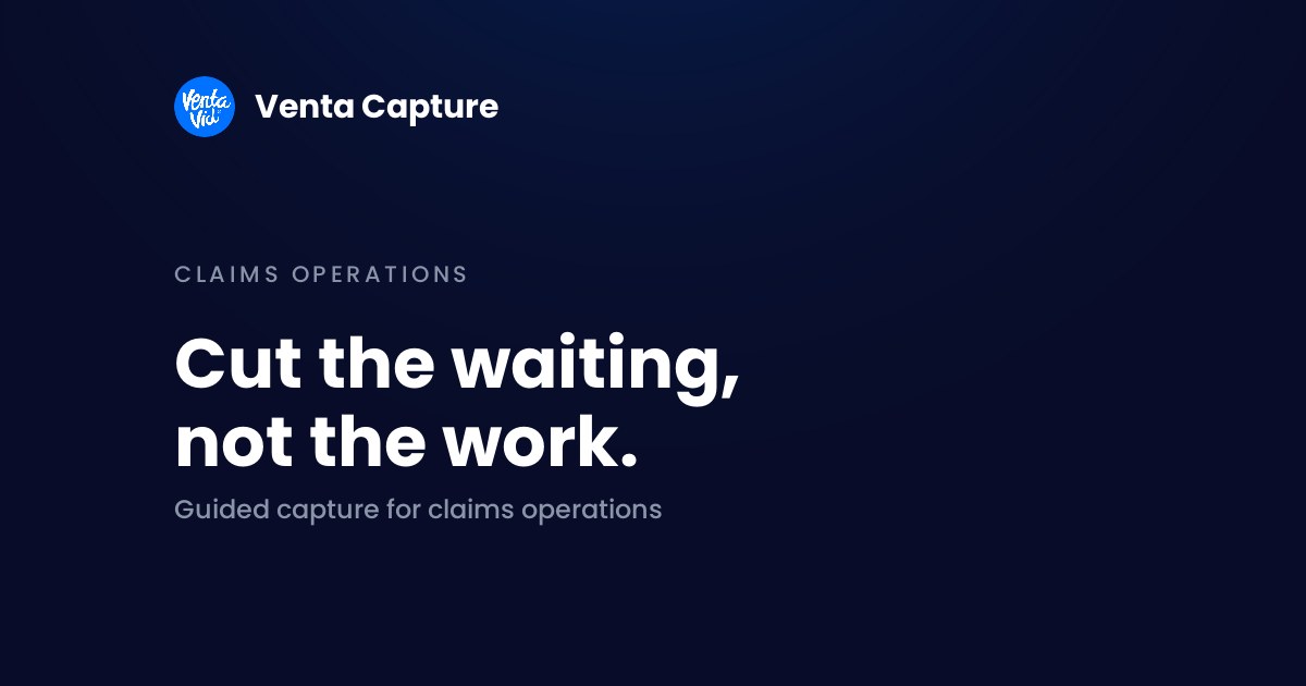 Reduce claims cycle time banner: cut the waiting, not the work