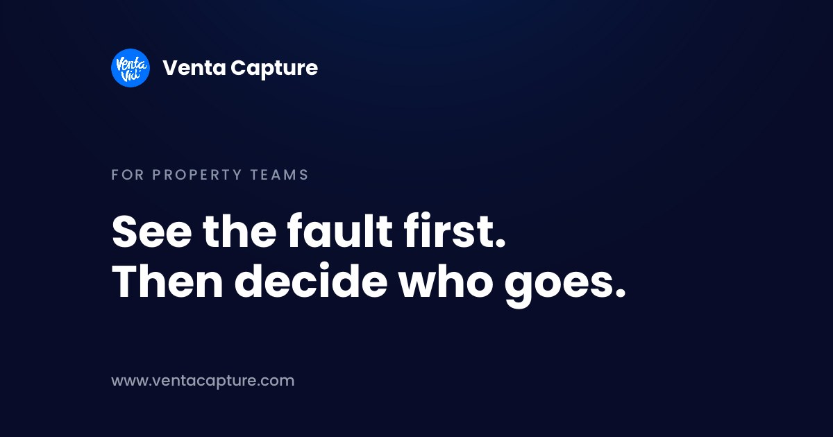 Remote property inspection: guided capture by the person already at the property, reviewed from the office