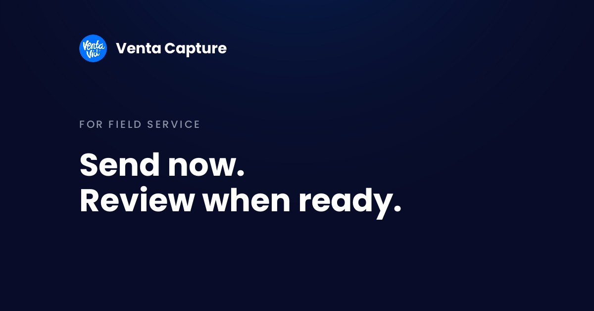 Asynchronous video support for field service and technical support teams: the customer records guided video, the team reviews when ready