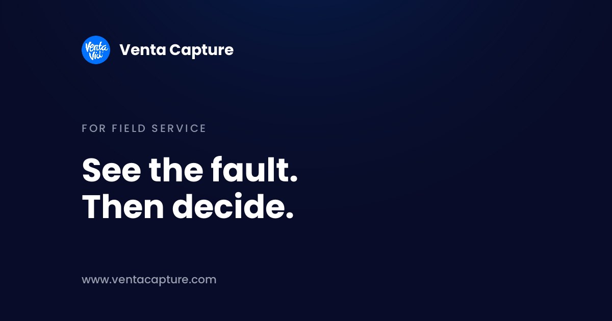 Reduce unnecessary service visits by seeing the fault on the customer's phone before a technician is dispatched