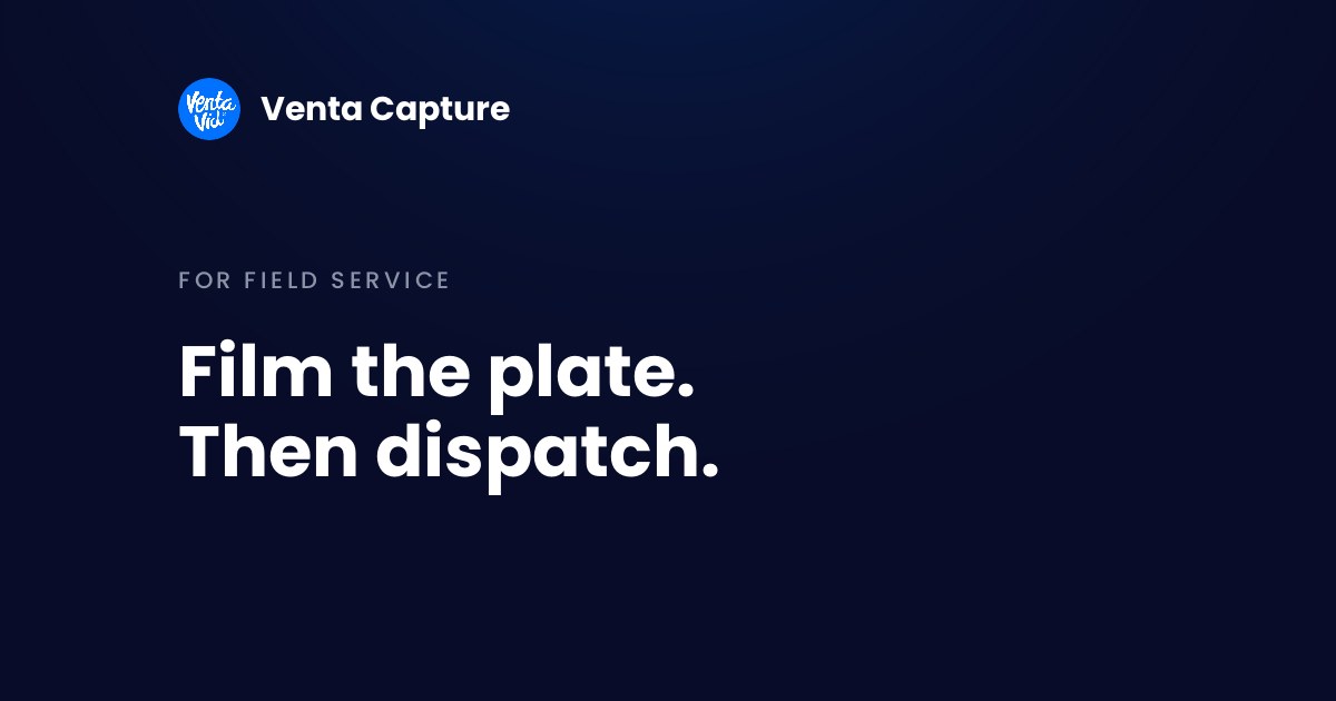 Equipment identification before dispatch: an operator films the type plate, serial number and fault code on a machine's display with a phone before a technician is sent