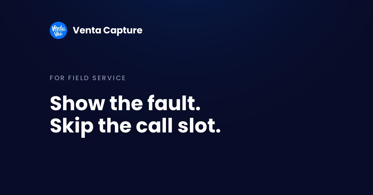 Remote technical support with video: a guided customer recording of the device, display, connections and sound lands in the support desk's ticket queue