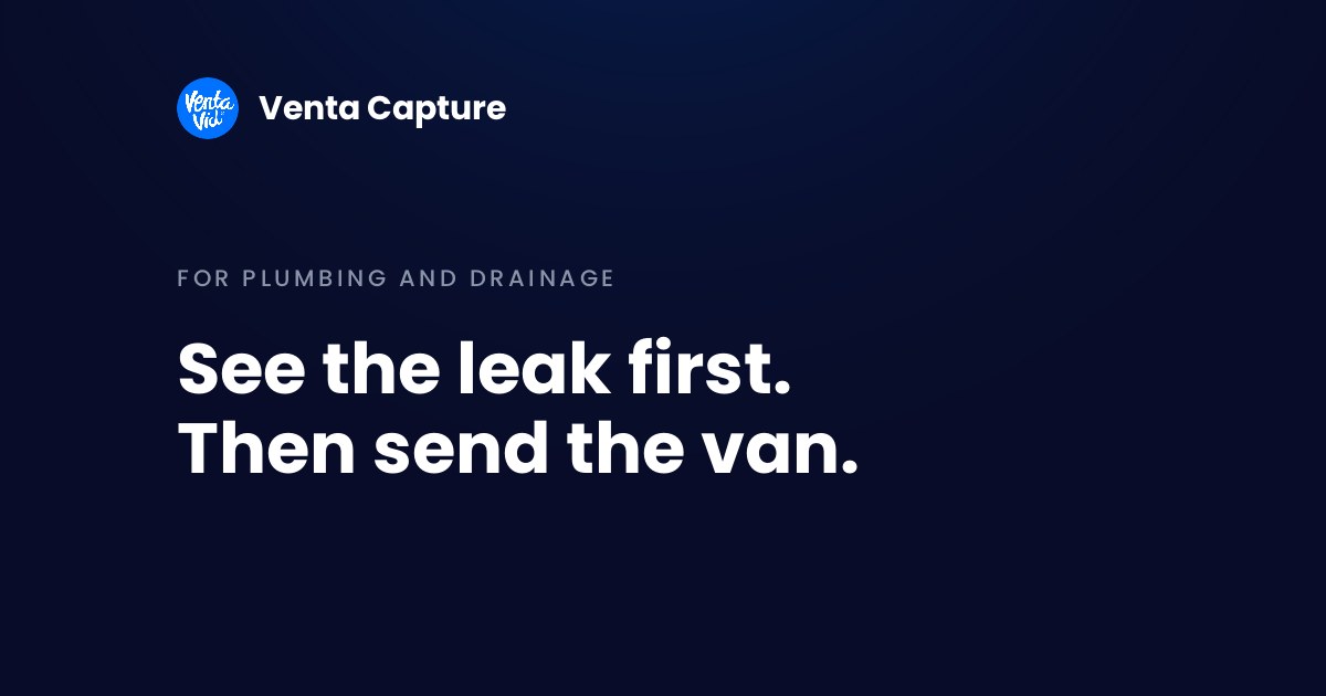 Plumbing video diagnosis before sending an engineer: a guided customer video of the leak reviewed before dispatch