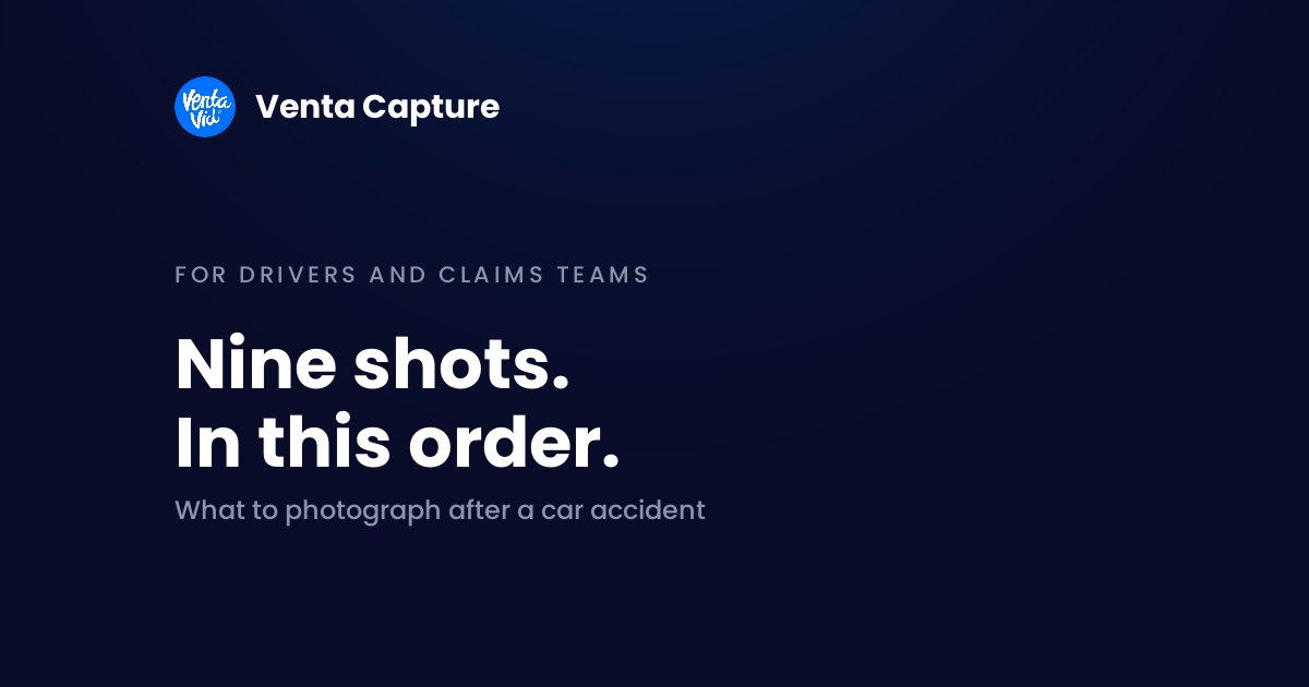 What photos to take after a car accident: the 9-shot checklist