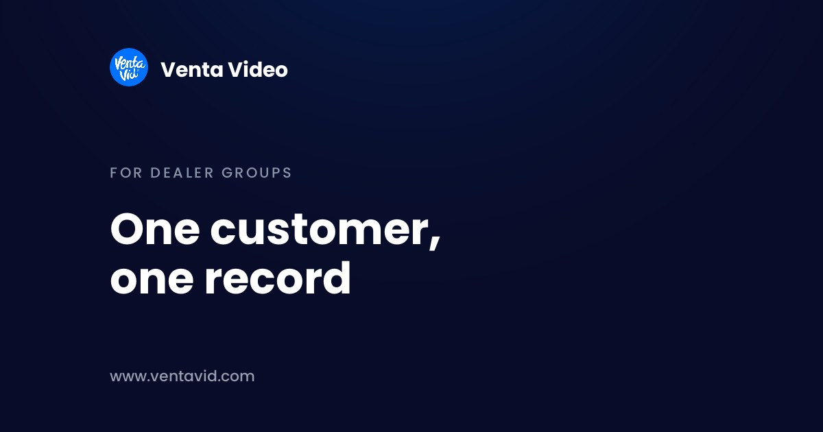Customer data platform for car dealerships banner: one customer, one record