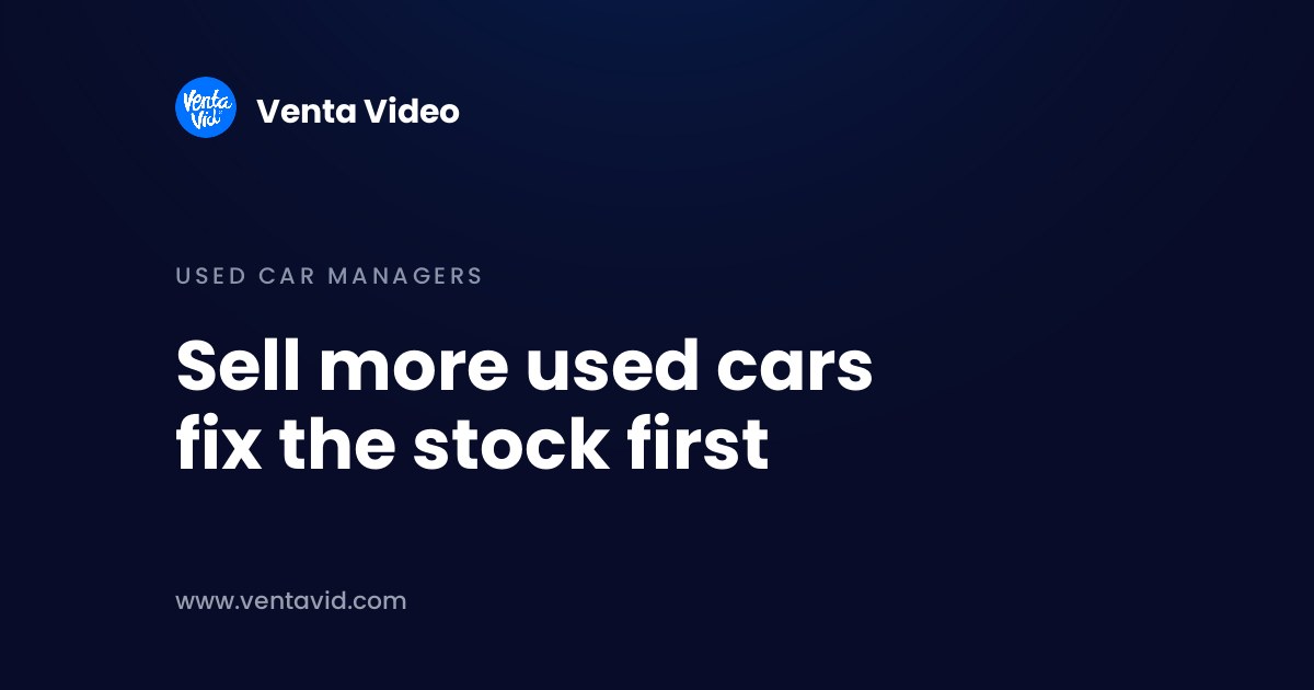 How to increase used car sales: a salesperson films a walkaround of one used car on the lot for a buyer