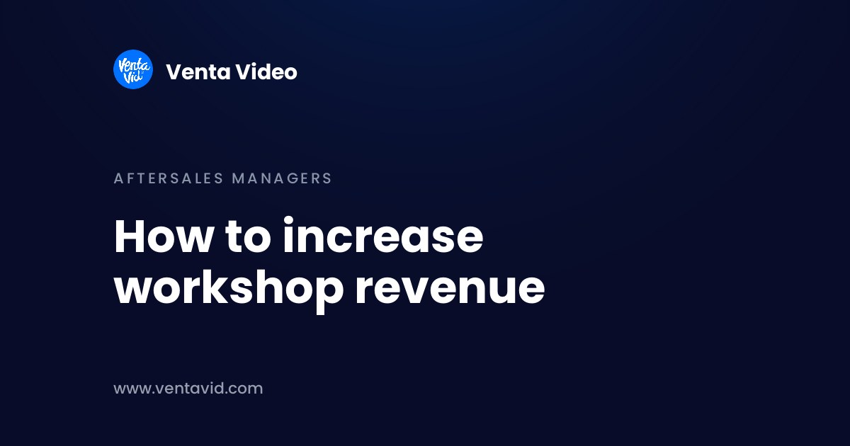 How to increase workshop revenue: banner card