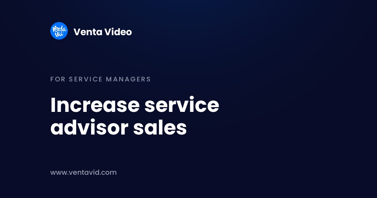 How to increase service advisor sales: banner card