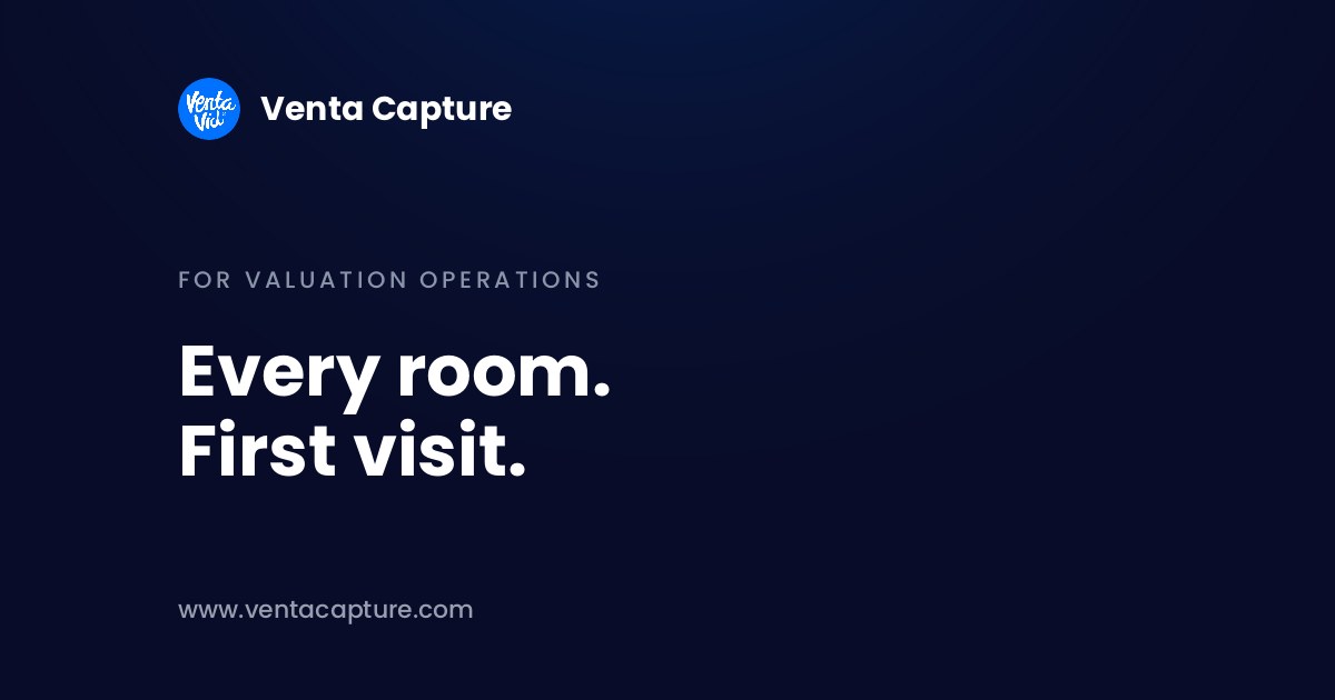 Property data collection for lenders: every room captured on the first visit