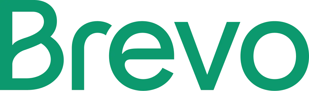 Green "Brevo" logo on a transparent background.