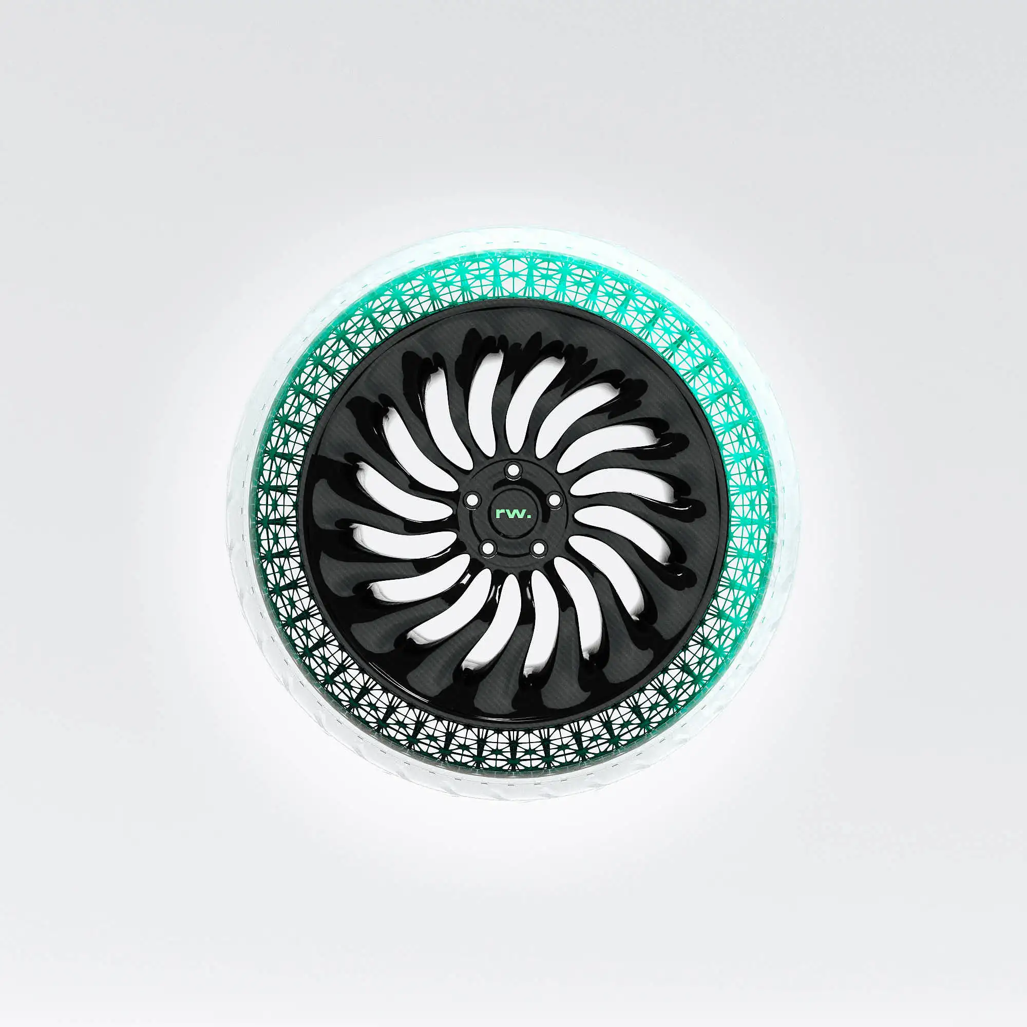 a 3d render of a 3d printed wheel