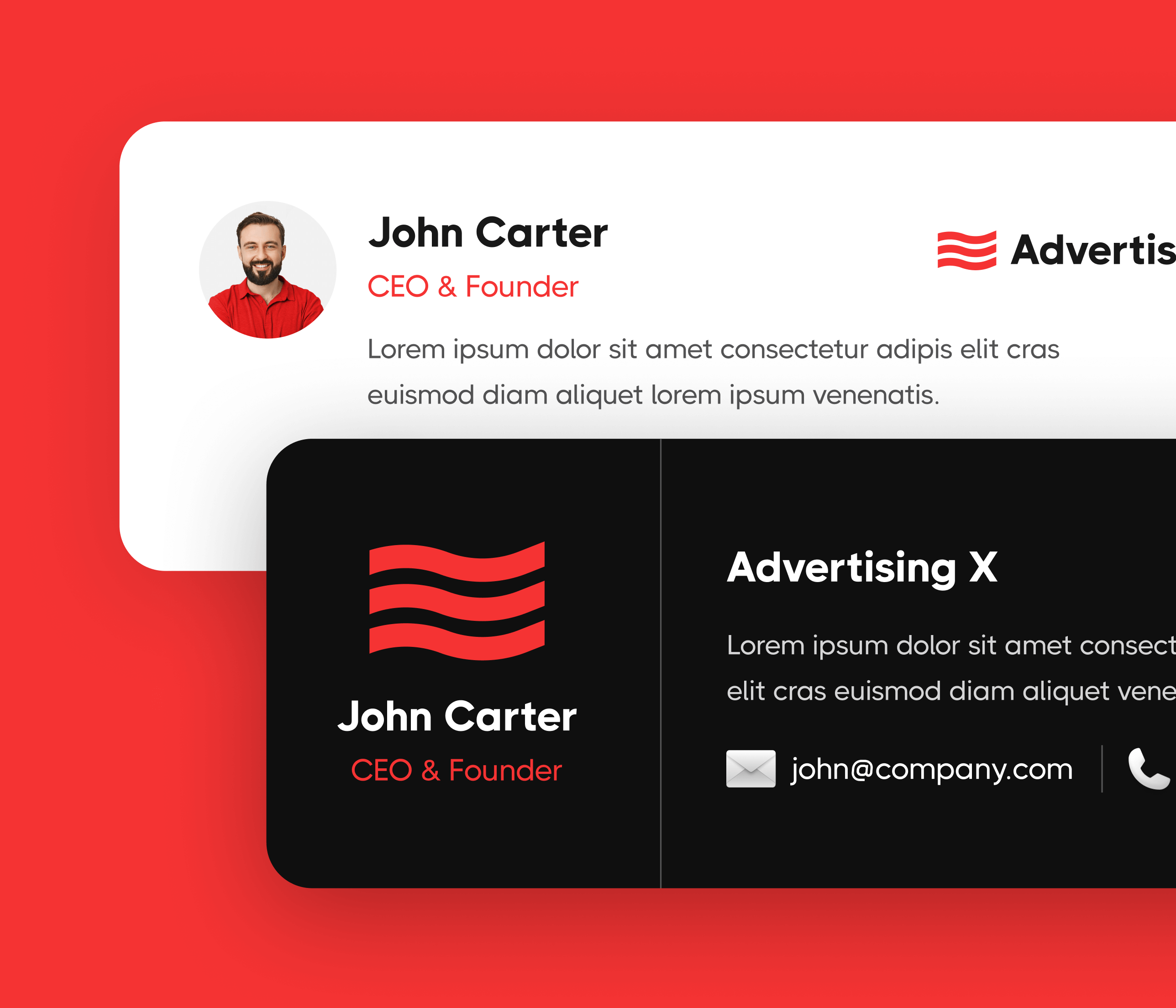 Advertising X - Email Signature Included - Modern Saas Webflow Template
