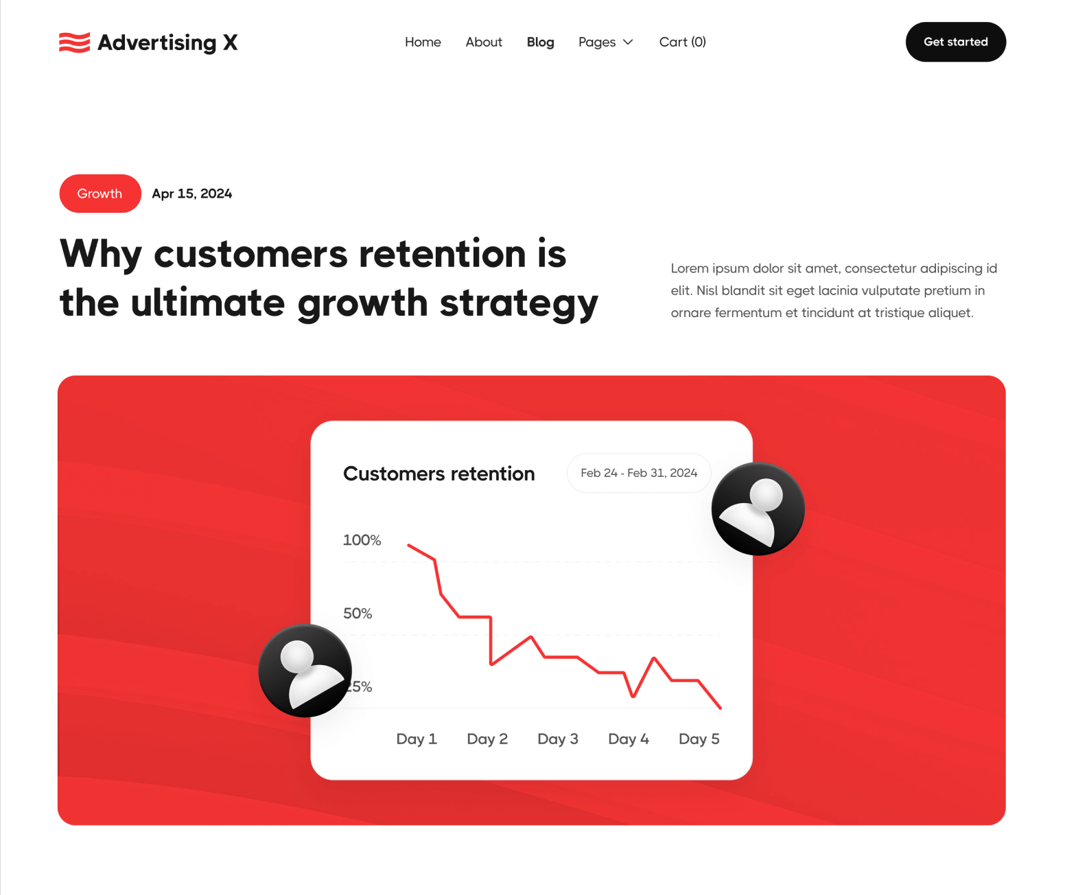 Advertising X - Blog Post Page - Modern Saas Webflow Template