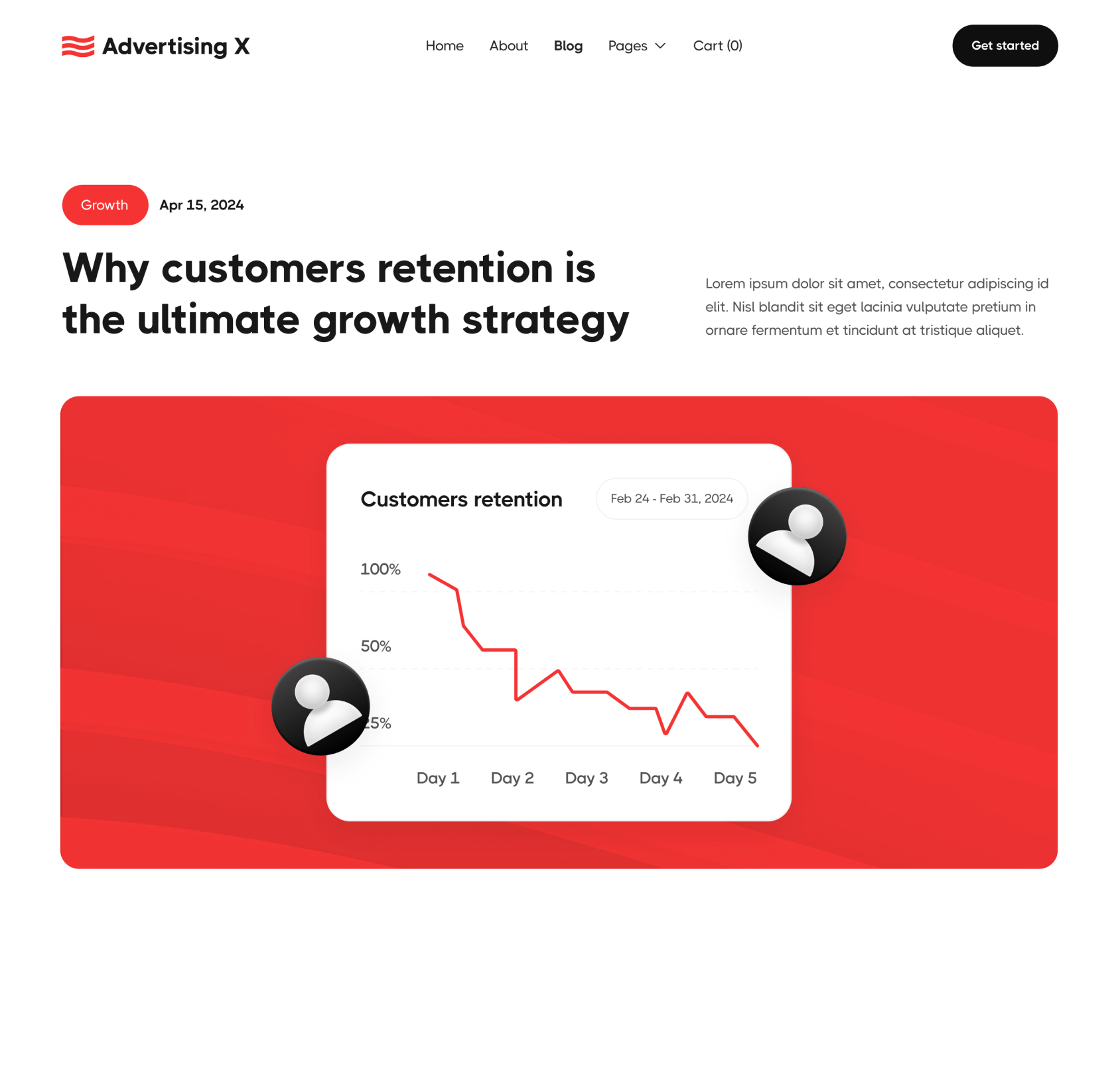 Advertising X - Blog Post Page - Modern Saas Webflow Template