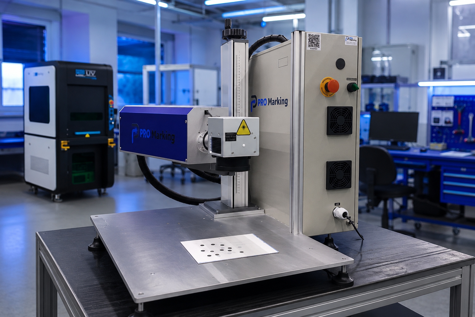 Gravadora a laser UV da PRO Marking.