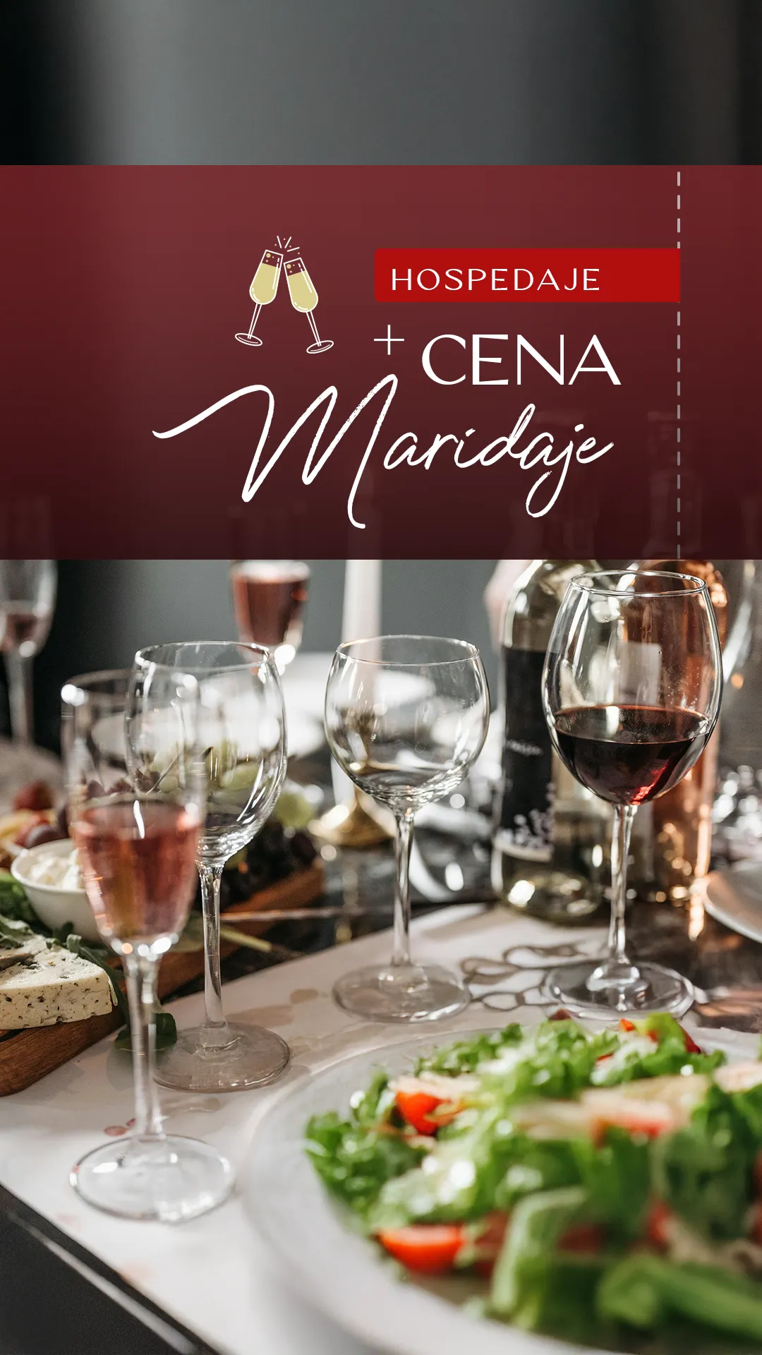 Hospedaje + Cena Maridaje 