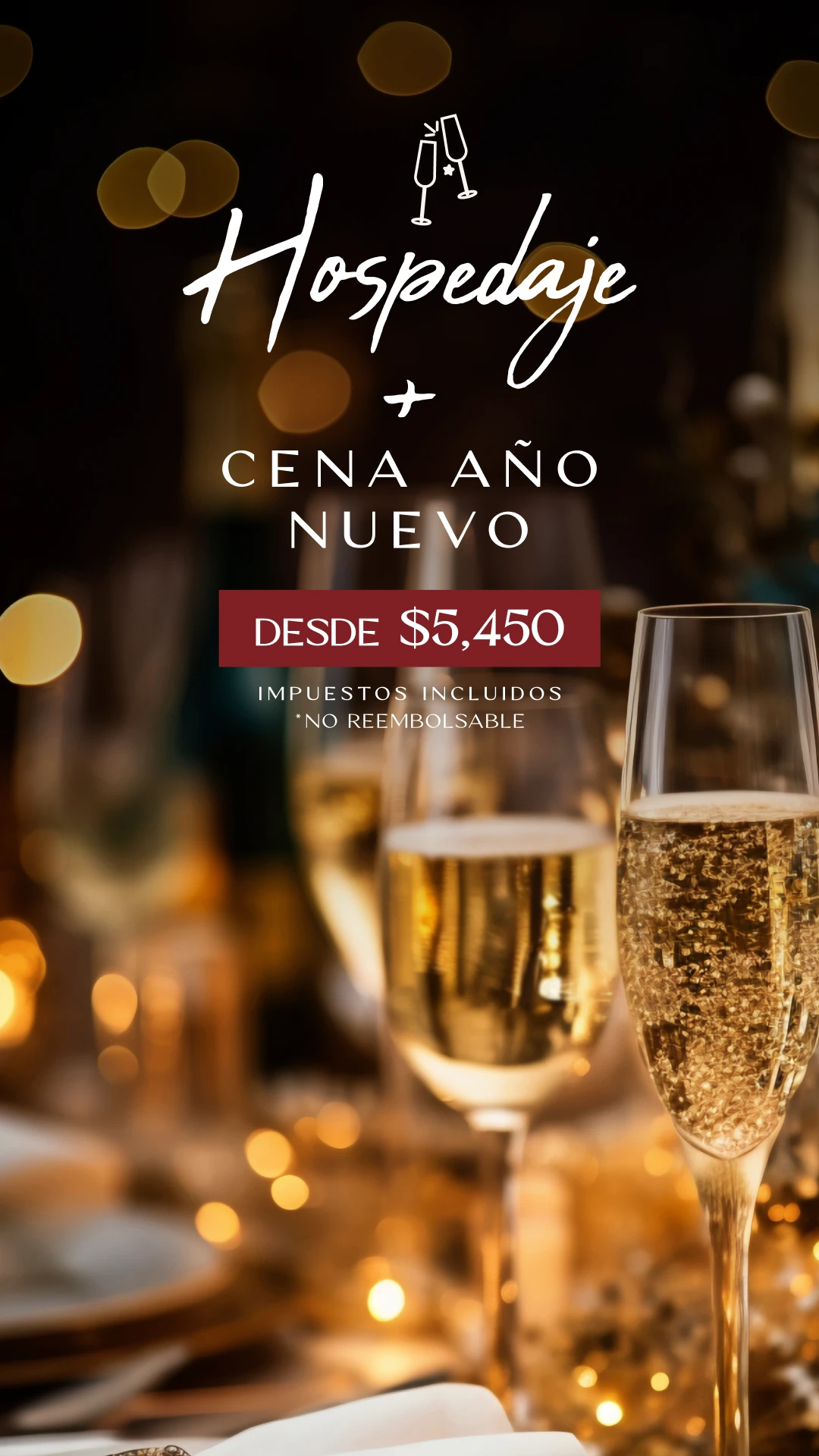 Hospedaje + Cena de Año Nuevo en Nukari Quinta Boutique