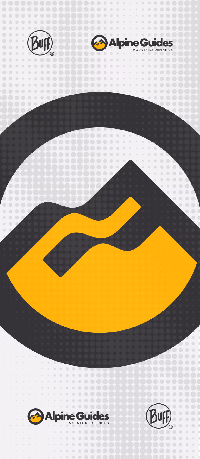 Alpine Guides NZ buff design.