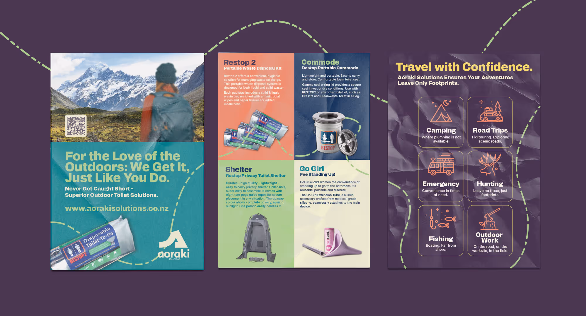 Aoraki Solutions New Zealand poster design.
