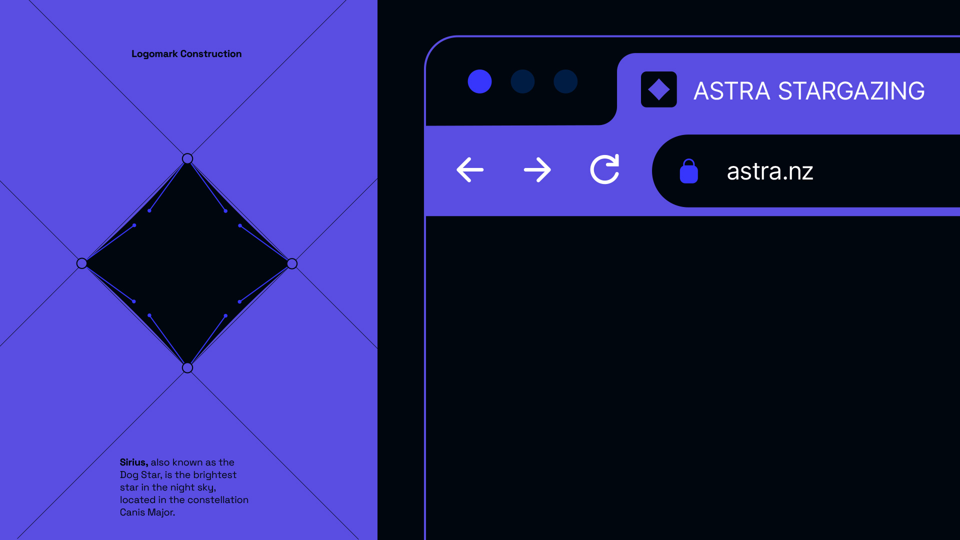 Logomark design and it's application online.