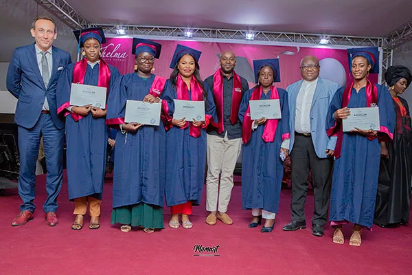 Students with the director