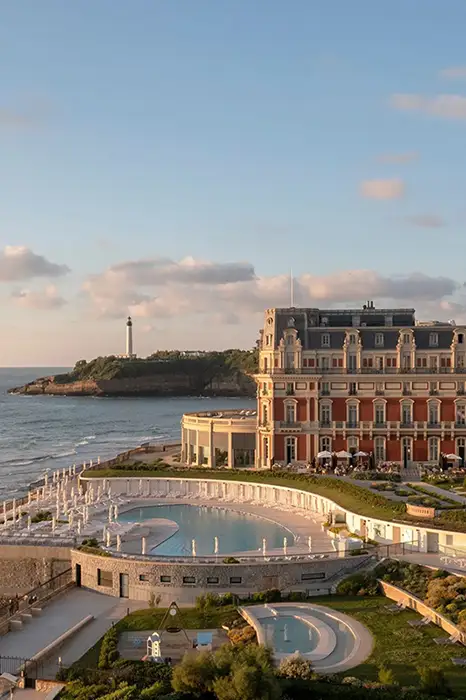 View of the Hôtel du Palais in Biarritz