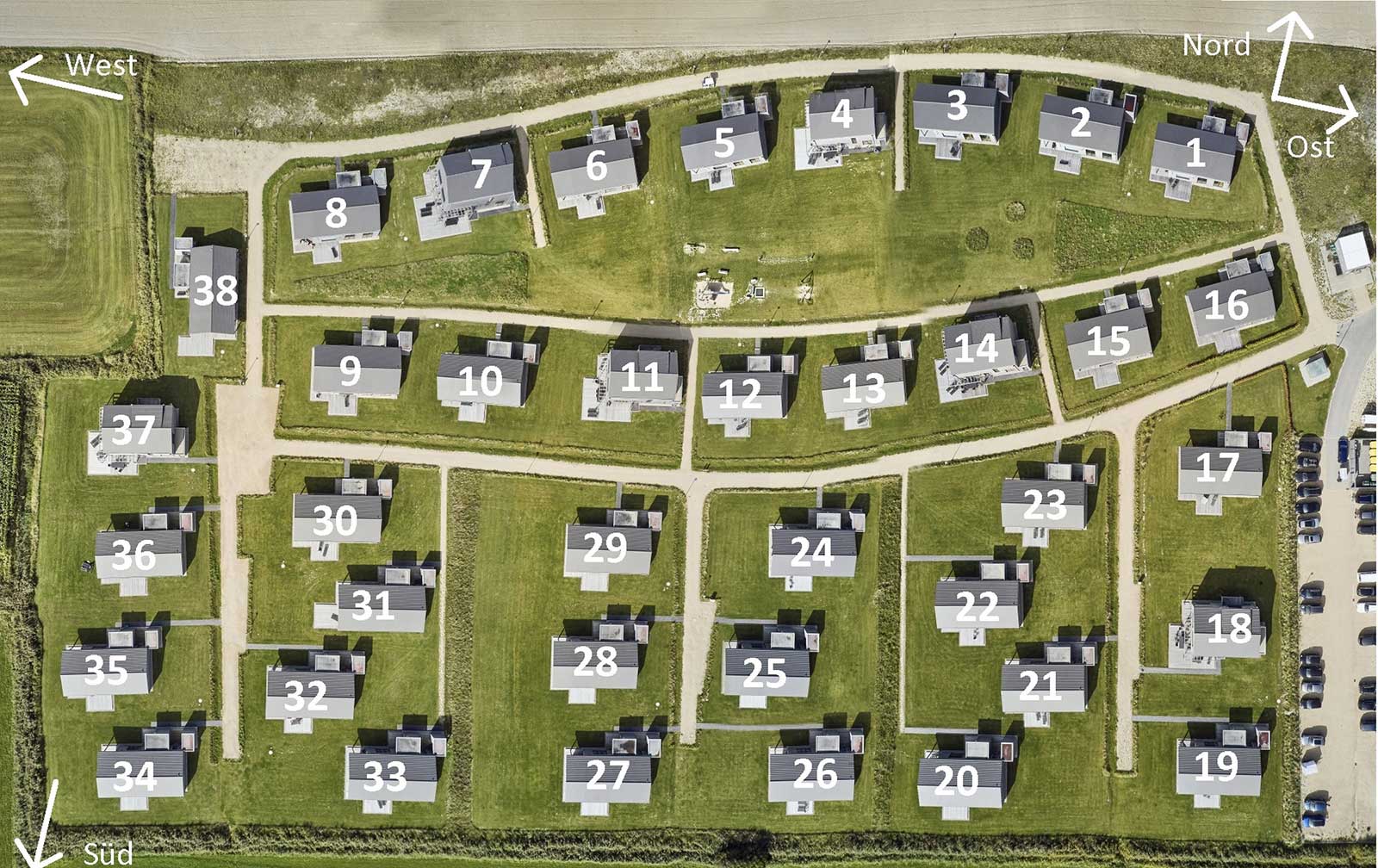 Lageplan 38 Häuser