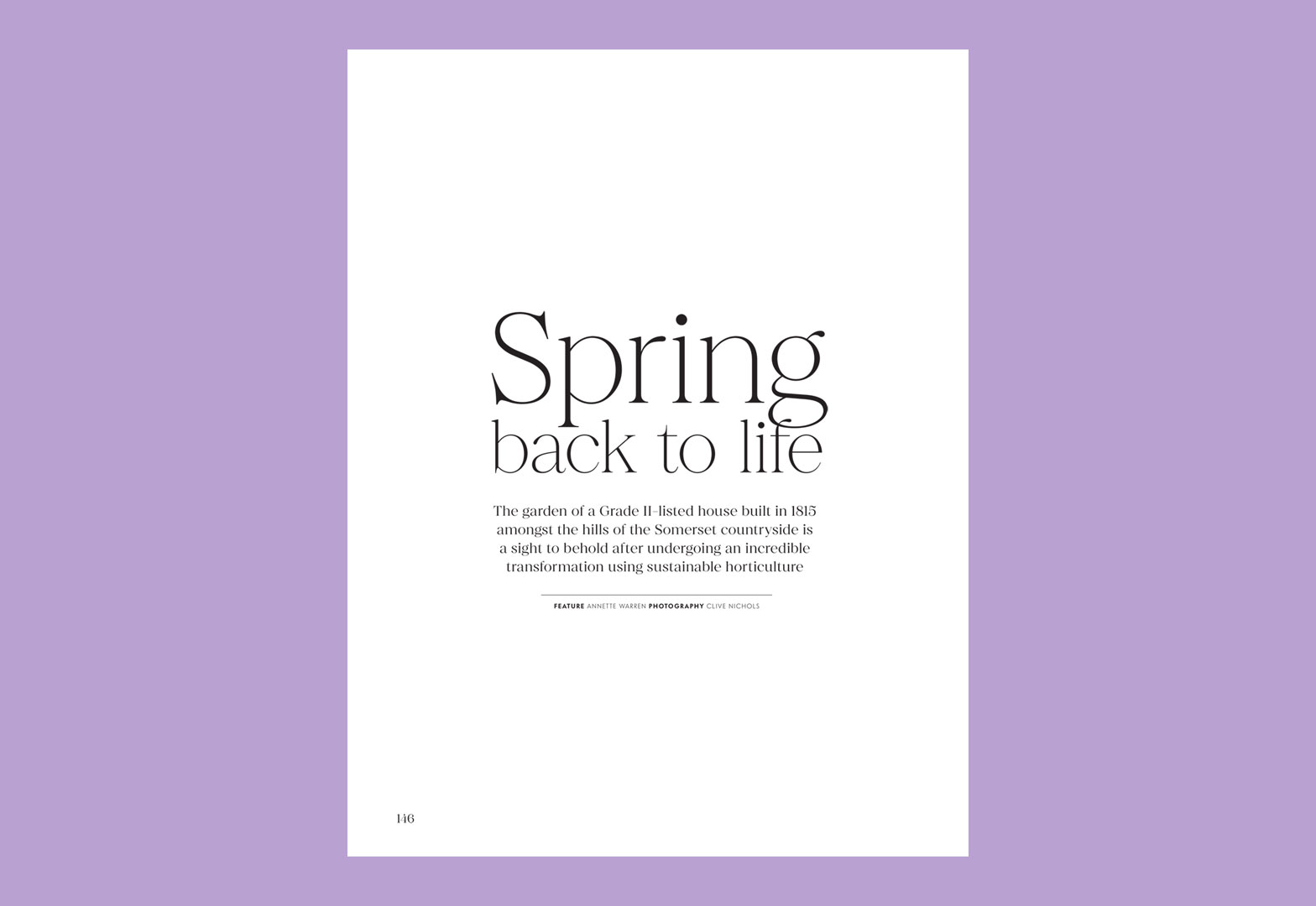 Spring back to life