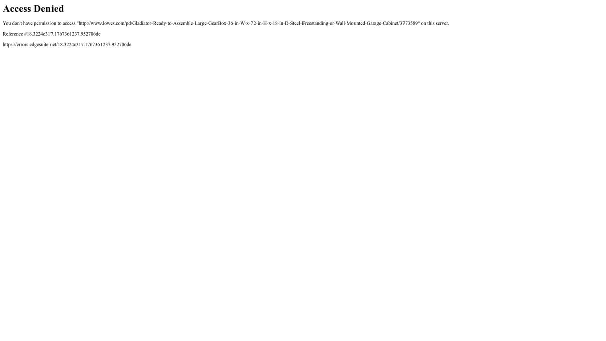 7 Innovative Garage Storage Solutions for 2026 - Gladiator Ready-to-Assemble Large GearBox