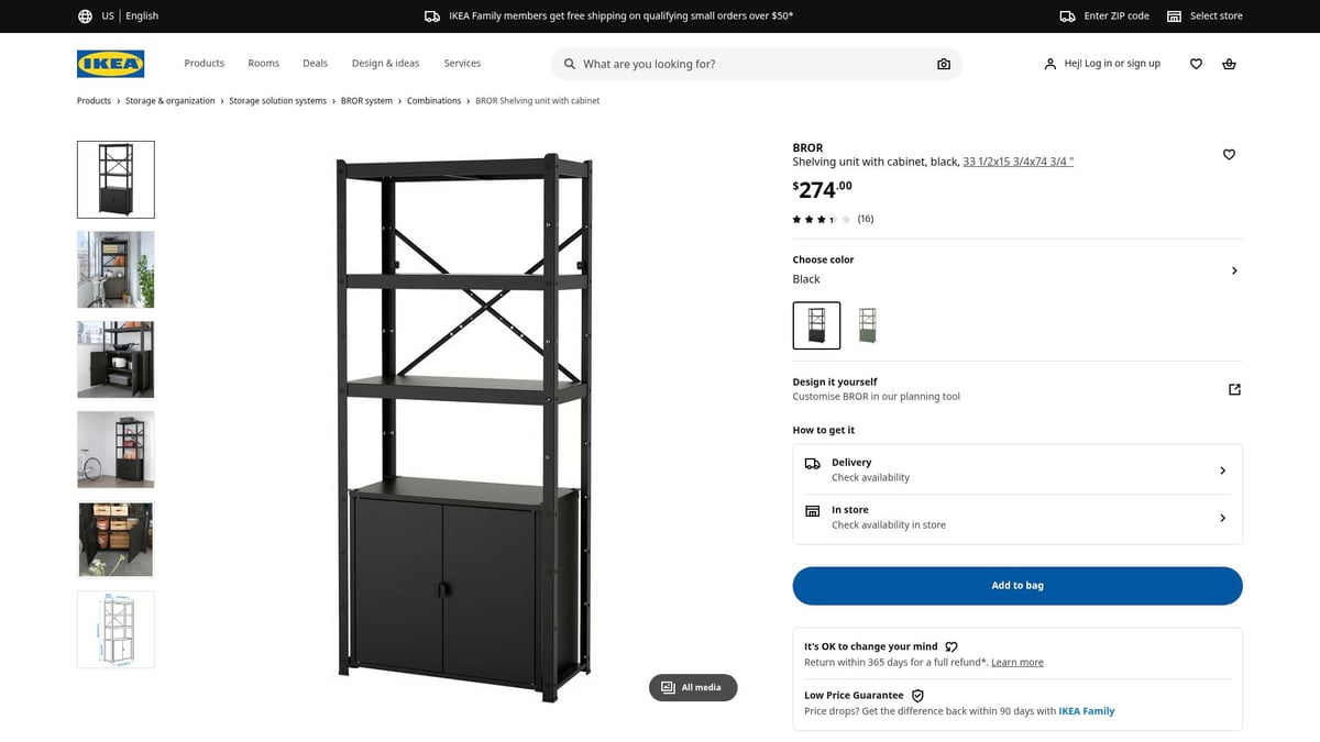 7 Innovative Garage Storage Solutions for 2026 - BROR Shelving Unit with Cabinet