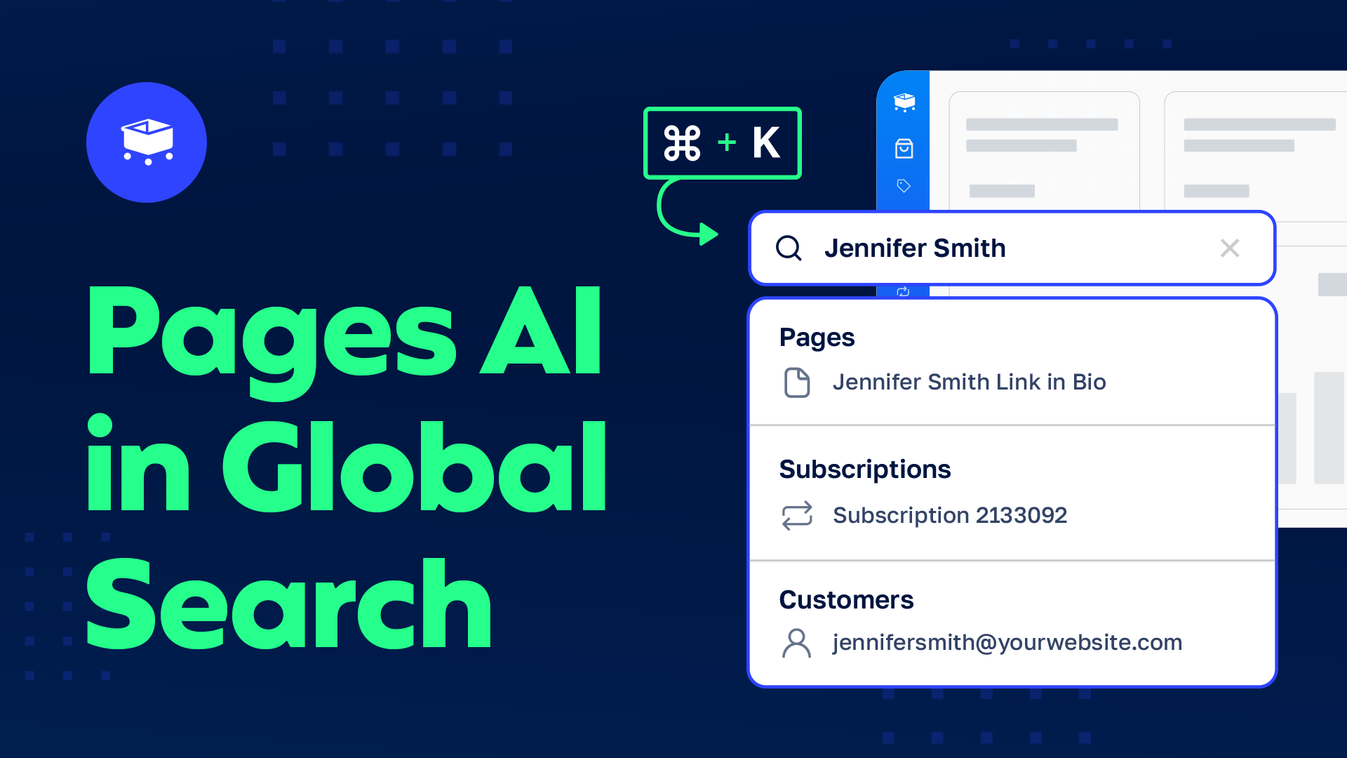 Pages AI added to Global Search