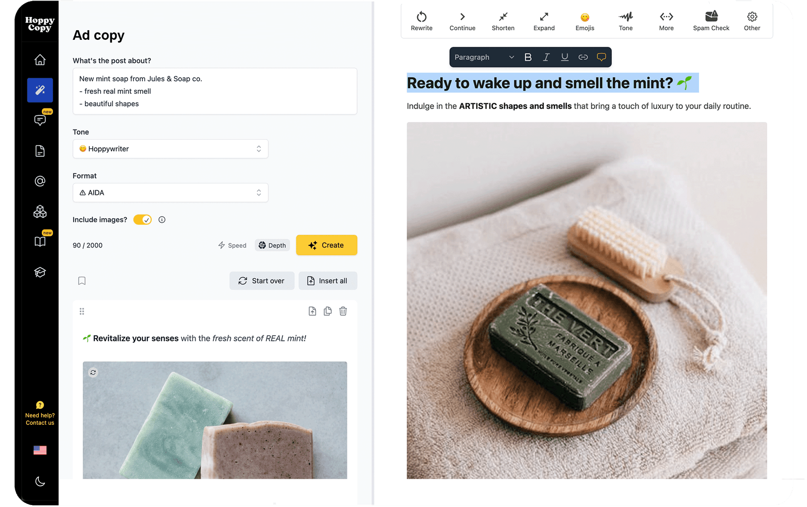 Ad Copy Generator - Free AI Tools - Hoppy Copy
