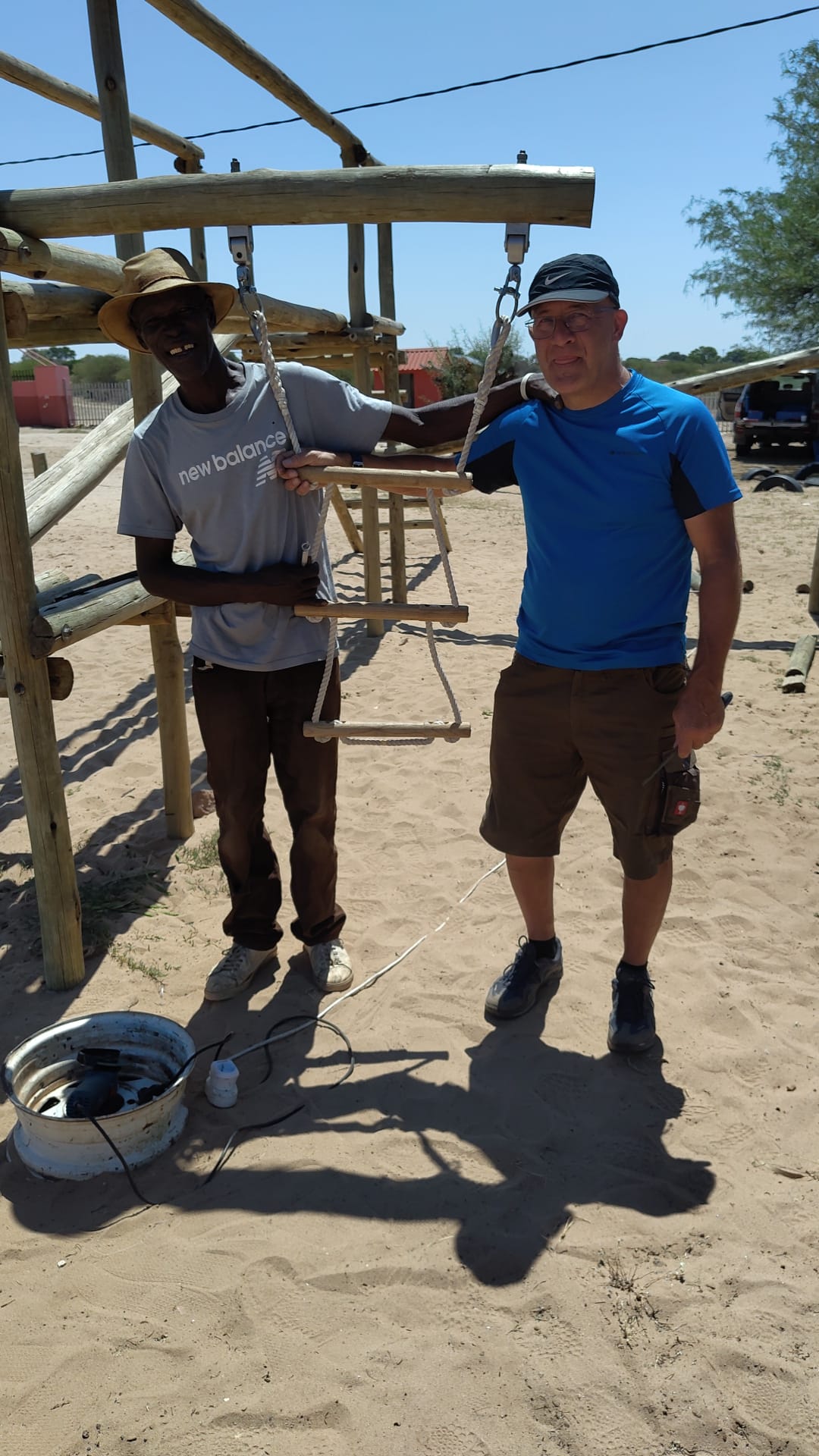 Nebenbei eine neue Schaukel aufgebaut