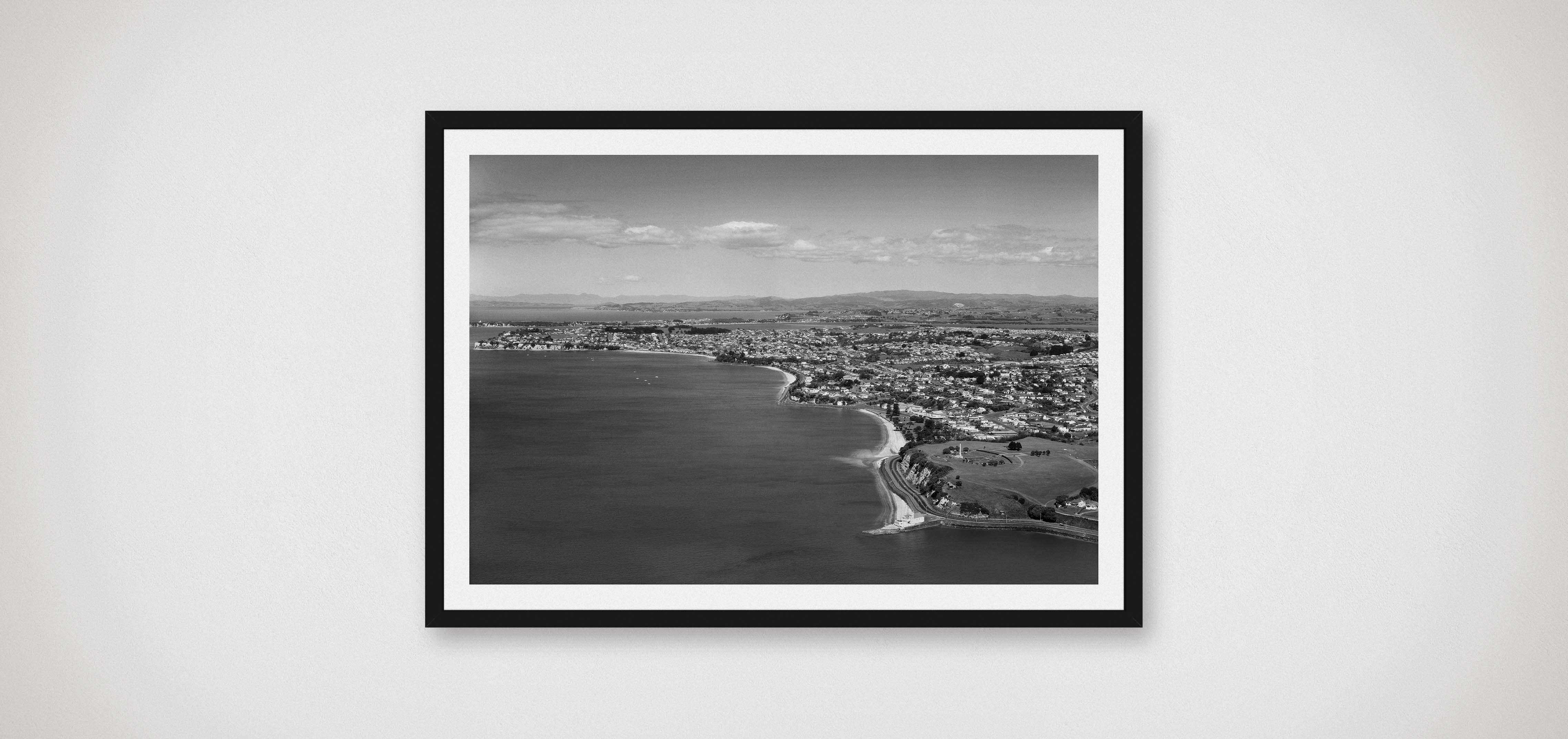 auckland-eastern-beaches-1959-whites-aviation-black-framed-poster-print