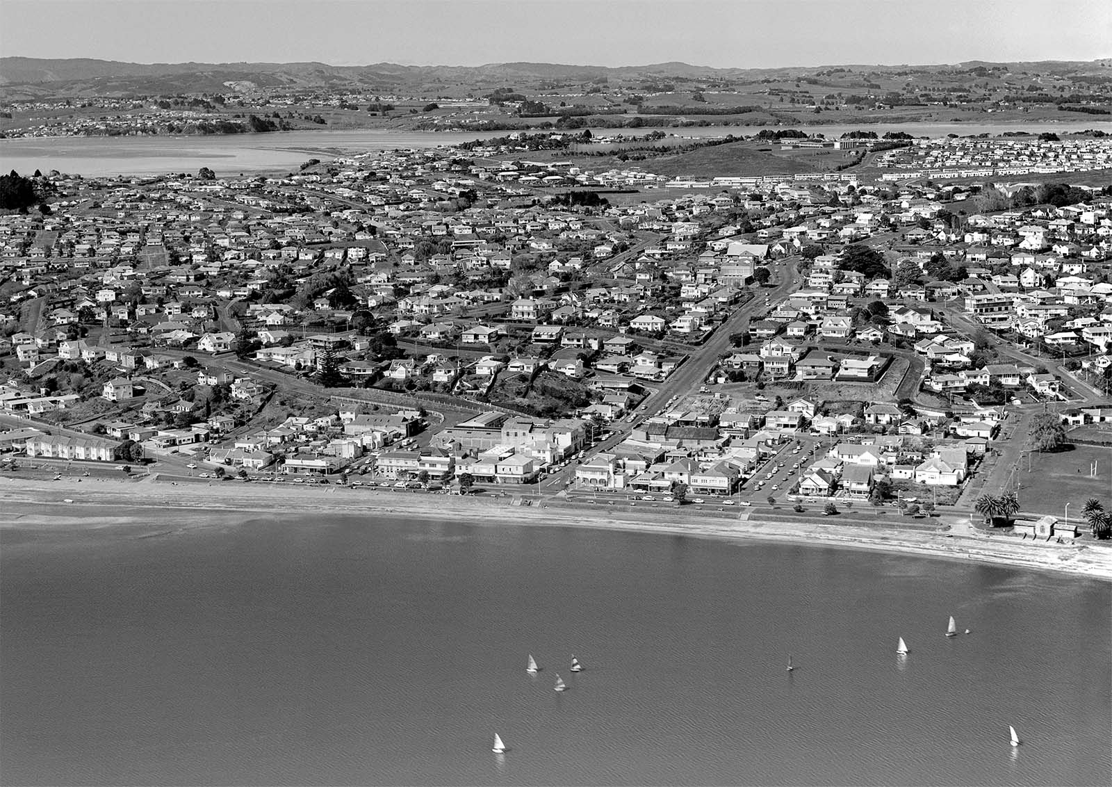 st-heliers-bay-auckland-1963-whites-aviation-black-framed-poster-print