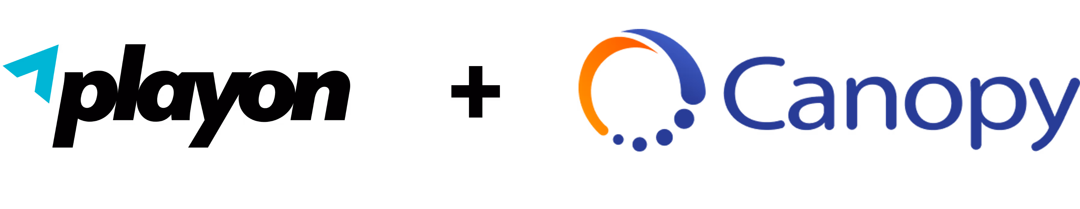 Logos of PlayOn and Canopy