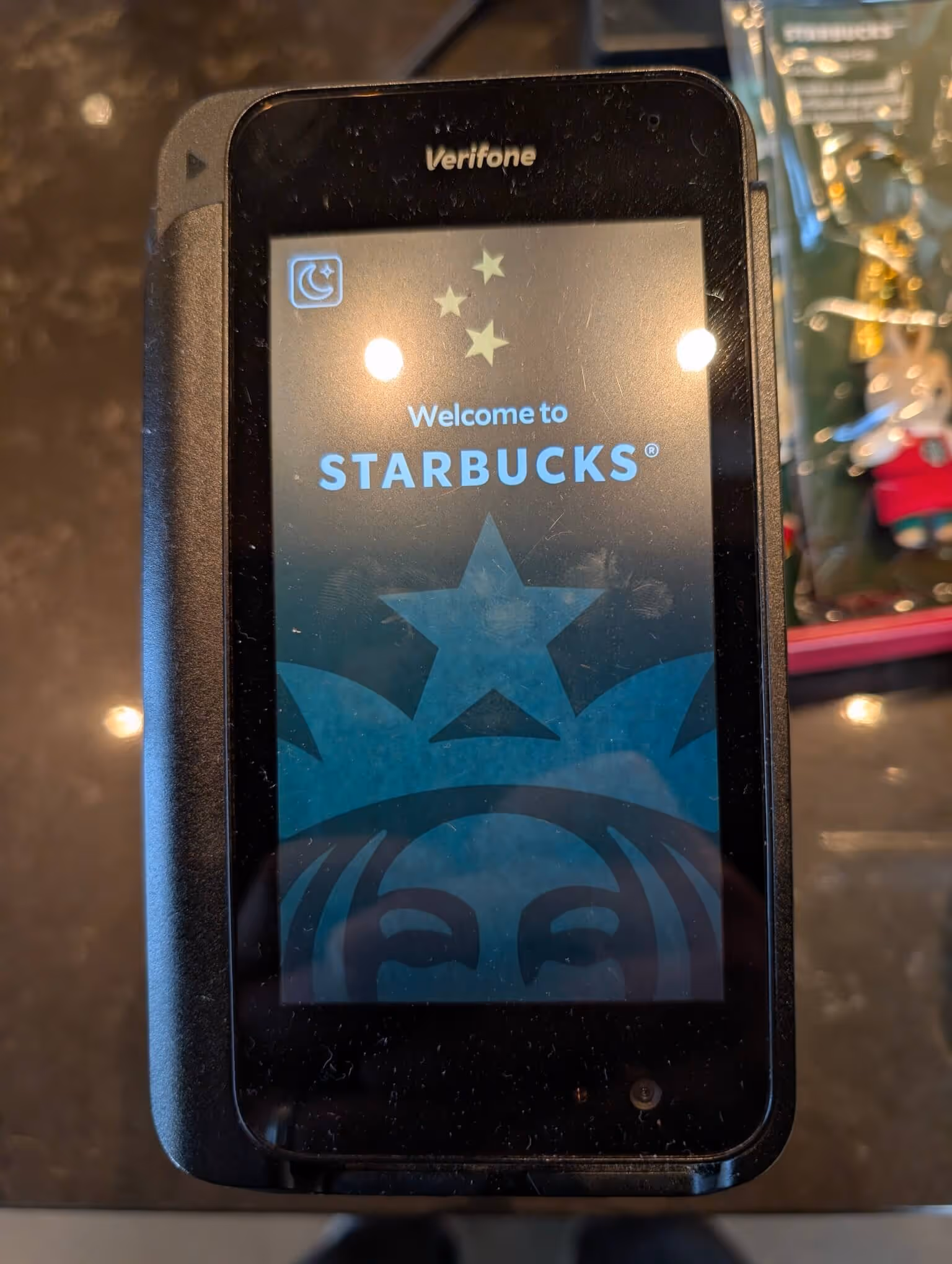 The Starbucks POS Verifone