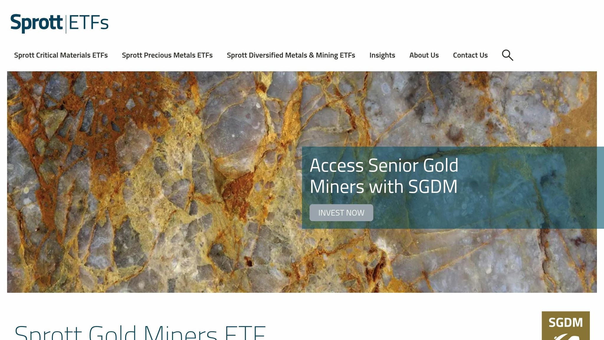 Sprott Gold Miners ETF
