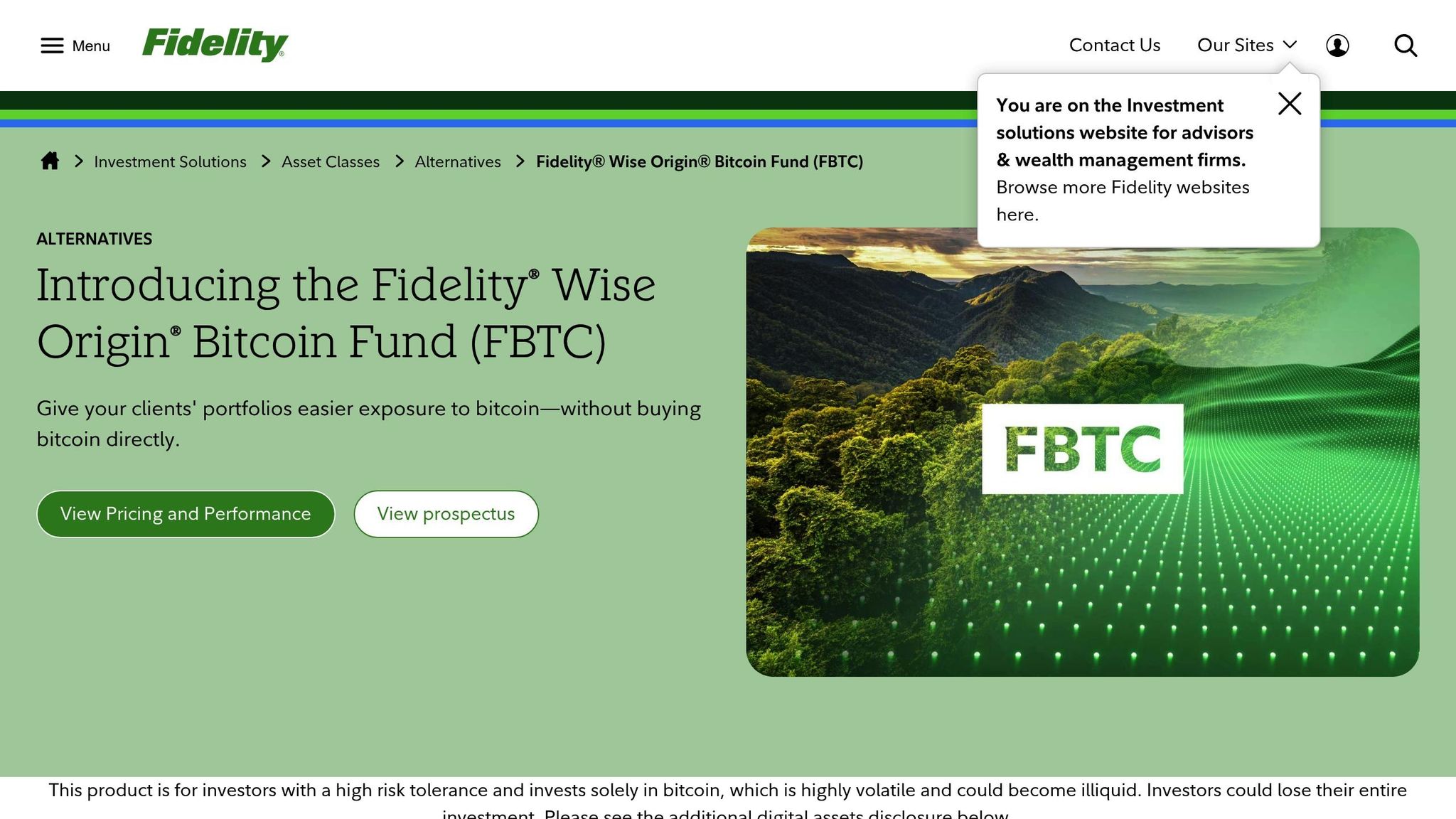 Fidelity Wise Origin Bitcoin Fund